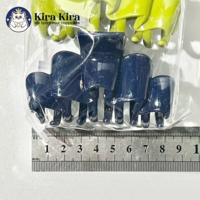 ตัวหนีบผม ลายคลื่น สีคลาสสิค (6 ชิ้น)