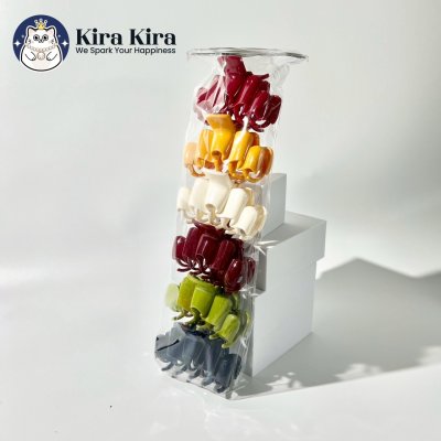 ตัวหนีบผม ลายคลื่น สีคลาสสิค (6 ชิ้น)