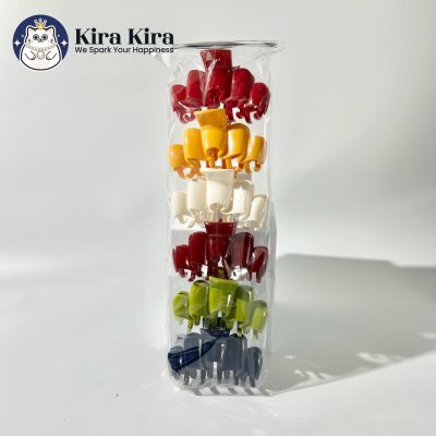 ตัวหนีบผม ลายคลื่น สีคลาสสิค (6 ชิ้น)