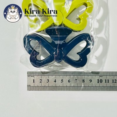 ตัวหนีบผม ลายผีเสื้อฉลุ สีคลาสสิค (6 ชิ้น)