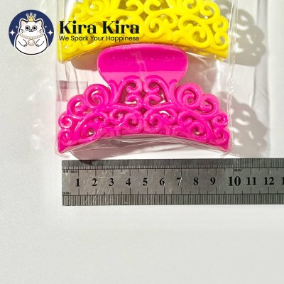 ตัวหนีบผม ลายไทย สีสด (6 ชิ้น)