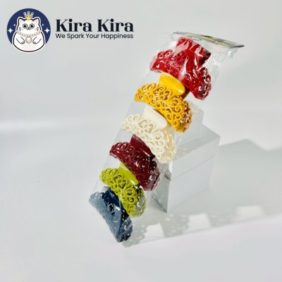 ตัวหนีบผม ลายไทย สีคลาสสิค (6 ชิ้น)