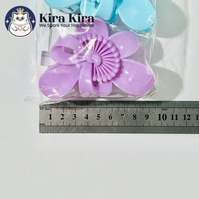 ตัวหนีบผม ลายดอกไม้ สีหวาน (6 ชิ้น)
