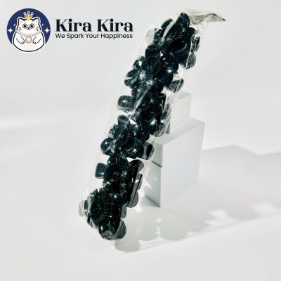 ตัวหนีบผม ลายดอกไม้ สีดำ (6 ชิ้น)