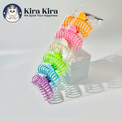 ตัวหนีบผม ลอนใหญ่ สีหวาน (6 ชิ้น)