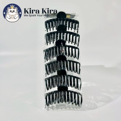 ตัวหนีบผม ลอนใหญ่ สีดำ (6 ชิ้น)