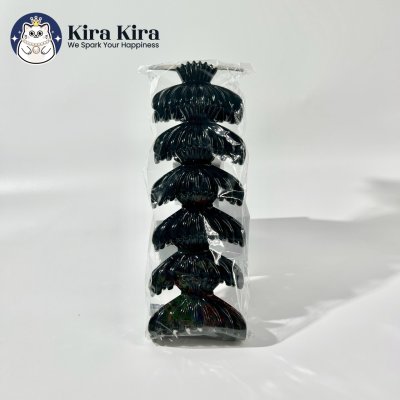 ตัวหนีบผม ลายหอย สีดำ (6 ชิ้น)