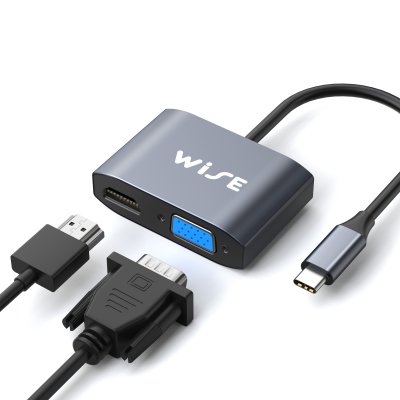 WISE USB C to HDMI+VGA