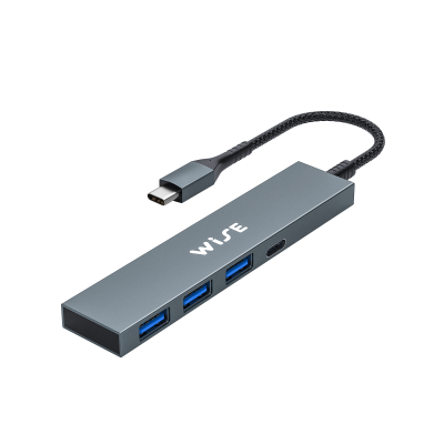 WISE USB Hub Type C - USB A 3 ports/ Micro USB 1 port