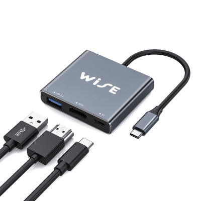 WISE USB C to HDMI+USB C+USB A