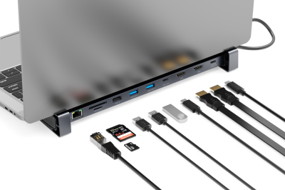 WISE USB C Docking 10 ports w/stand