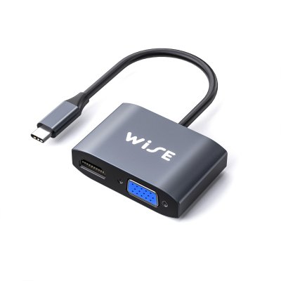 WISE USB C to HDMI+VGA