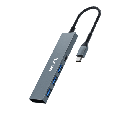WISE USB Hub Type C - USB A 3 ports/ Micro USB 1 port