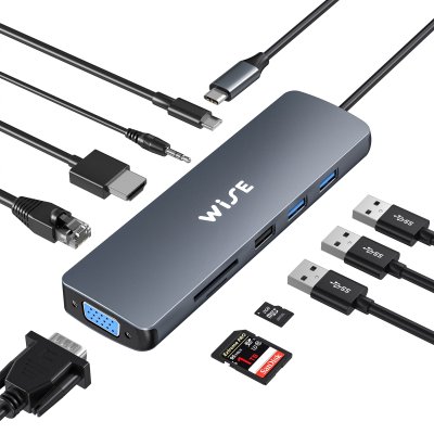 WISE USB C Docking 10 ports