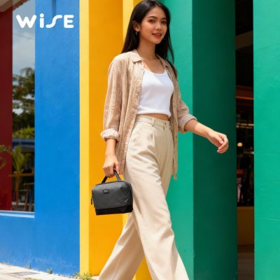 WISE Travel Bag Pro กระเป๋าเก็บอุปกรณ์อเนกประสงค์ กระเป๋าใส่อุปกรณ์อิเล็กทรอนิกส์ โพลีเอสเตอร์