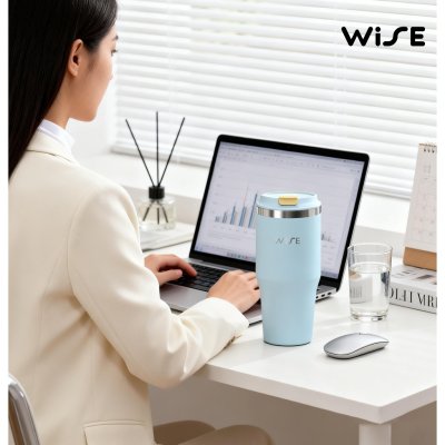 WiSE STAINLESS MUG แก้วน้ำสแตนเลส 304 ขนาด 25 oz แก้วเก็บอุณหภูมิ คละสี