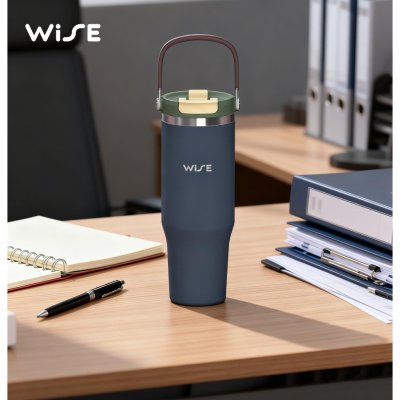 WiSE STAINLESS MUG แก้วน้ำสแตนเลส 304 ขนาด 40 oz แก้วเก็บอุณหภูมิ