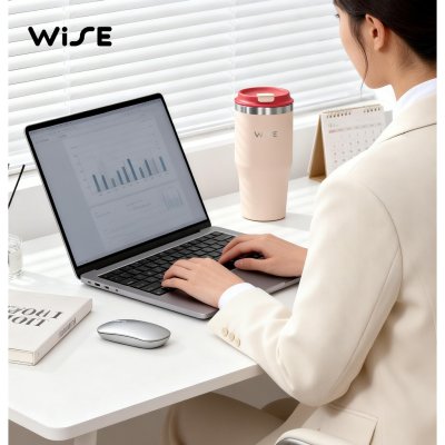WiSE STAINLESS MUG แก้วน้ำสแตนเลส 304 ขนาด 25 oz แก้วเก็บอุณหภูมิ คละสี