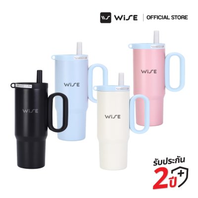 WISE STAINLESS MUG แก้วน้ำสแตนเลส ขนาด 750 มล. (คละสี) แก้วเก็บอุณหภูมิ **ไม่มีหลอด**