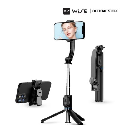 WISE SMARTPHONE STAND ไม้เซลฟี่บลูทูธ 4in1 วัสดุทนทาน ABS + สแตนเลส แข็งแรง
