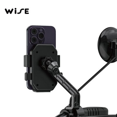 WiSE MORTOR BIKE HOLDER ที่จับมือถือมอเตอร์ไซค์ รุ่น F7+ รองรับมือถือ ขนาด 4.7-7.2 นิ้ว ล็อคแน่นติดตั้งง่าย