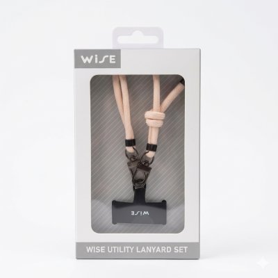 WISE UTILITY LANYARD SET สายคล้องโทรศัพท์ ปรับความยาวได้ ยาว 1.2 เมตร คละสี เลือกสีไม่ได้