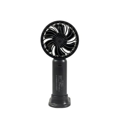 WiSE Handy Fan พัดลมมือถือ แบบพกพา พร้อมฐานวางตั้งโต๊ะ จอ LED ปรับได้ 6 ระดับ