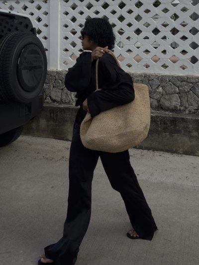 RIKO RAFFIA TOTE in nature