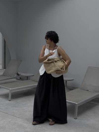 RIKO RAFFIA TOTE in nature