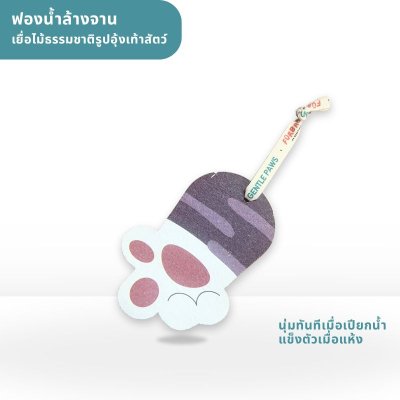 ฟองน้ำล้างจาน เยื่อไม้ธรรมชาติ