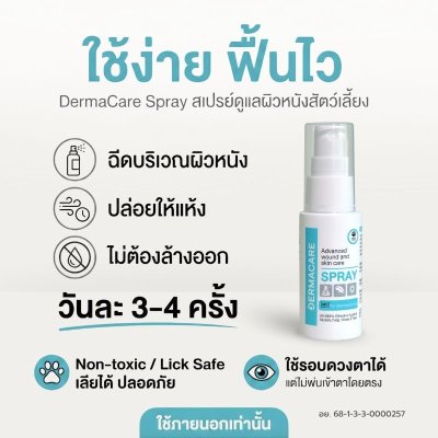 สเปรย์ดูแลแผลและผิวหนังสัตว์เลี้ยง