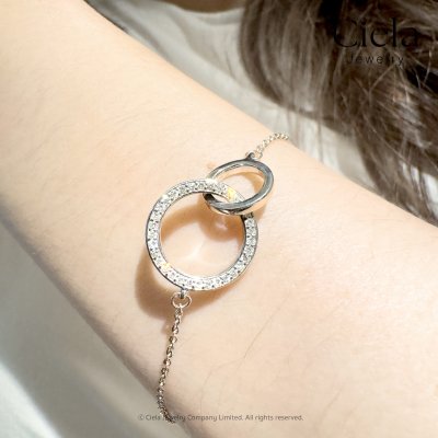 สร้อยข้อมือเพชร The Circle เสริมความ ความสมบูรณ์ เพชร Lab Grown l Ciela Jewelry