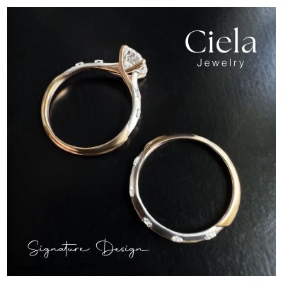 แหวนเพชรแถว Signature Eternity Band 0.02 CT