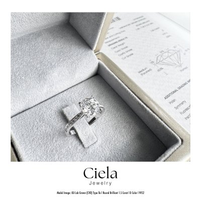 แหวนเพชรเม็ดเดี่ยว Classic Cathedral Diamond Ring