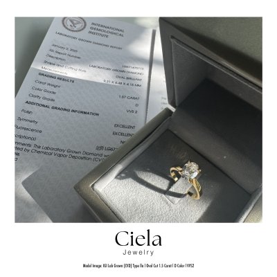 แหวนเพชรเม็ดเดี่ยว Classic Oval Solitaire