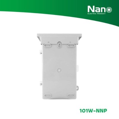 NANO ตู้กันฝน NANO PLUS ขนาด 8"x12.5"x6" สีขาว (1 ชิ้น/กล่อง) รุ่น 101W-NNP NANO ตู้กันฝน NANO PLUS ขนาด 8"x12.5"x6" สีขาว (1 ชิ้น/กล่อง) รุ่น 101W-NNP