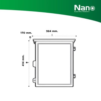 NANO ตู้กันฝน NANO PLUS ขนาด 12.5"x16"x6.5" สีขาว (1 ชิ้น/กล่อง) รุ่น 103W-NNP