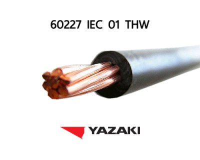 สายไฟ THW 1x300 ยาซากิ YAZAKI (เมตร) สีดำ