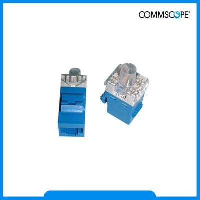 CAT 6 RJ45 MODULAR JACK (ตัวเมีย) สีฟ้า 1 EA/Pkg