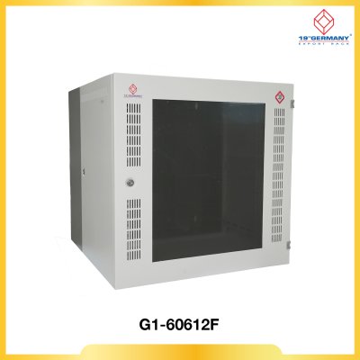 NEW 19” GERMAN FRONT PERF. WALL RACK 12U, ลึก 60 cm. (60 x 60 x 59 cm.)