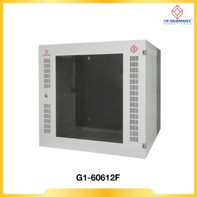NEW 19” GERMAN FRONT PERF. WALL RACK 12U, ลึก 60 cm. (60 x 60 x 59 cm.)