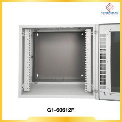 NEW 19” GERMAN FRONT PERF. WALL RACK 12U, ลึก 60 cm. (60 x 60 x 59 cm.)