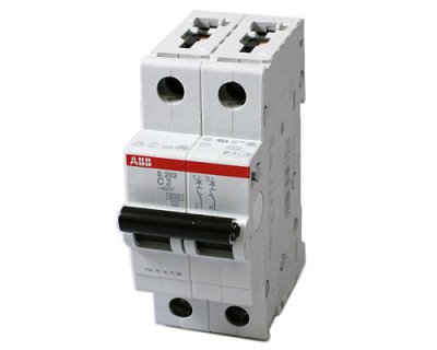 S202M-C63 2P 10KA ABB เซอร์กิตเบรกเกอร์