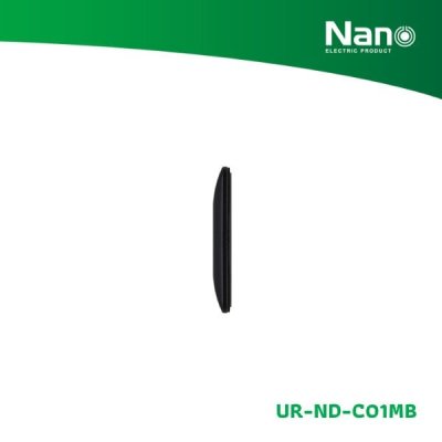 NANO แผงหน้ากากขอบมน ขนาด 1 ช่อง Nordic series สีดำด้าน (1 ชิ้น/กล่อง) รุ่น UR-ND-C01MB NANO แผงหน้ากากขอบมน ขนาด 1 ช่อง Nordic series สีดำด้าน (1 ชิ้น/กล่อง) รุ่น UR-ND-C01MB
