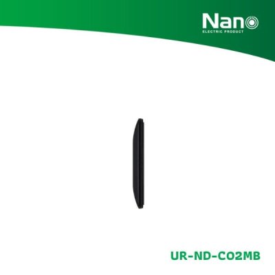 NANO แผงหน้ากากขอบมน ขนาด 2 ช่อง Nordic series สีดำด้าน (1 ชิ้น/กล่อง) รุ่น UR-ND-C02MB NANO แผงหน้ากากขอบมน ขนาด 2 ช่อง Nordic series สีดำด้าน (1 ชิ้น/กล่อง) รุ่น UR-ND-C02MB