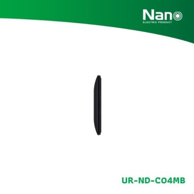 NANO แผงหน้ากากขอบมน ขนาด 1.5 ช่อง Nordic series สีดำด้าน (1 ชิ้น/กล่อง) รุ่น UR-ND-C04MB NANO แผงหน้ากากขอบมน ขนาด 1.5 ช่อง Nordic series สีดำด้าน (1 ชิ้น/กล่อง) รุ่น UR-ND-C04MB