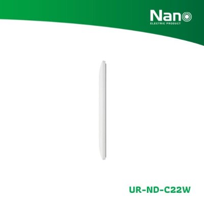 NANO แผงหน้ากากขอบมน ขนาด 4 ช่อง Nordic series สีขาว (1 ชิ้น/กล่อง) รุ่น UR-ND-C22W
