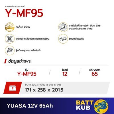 YUASA MF95 L/R