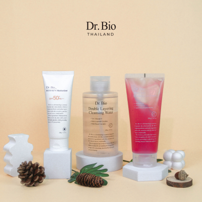 Double Layering Cleansing Water + Berry Jelly Cleansing Gel Foam + Eco Sun Moisturizer