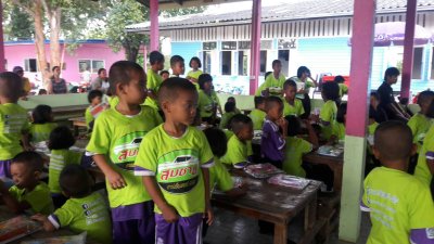 โครงการสมชายคาร์เซ็นเตอร์อรัญปันน้ำใจพี่ให้น้อง 